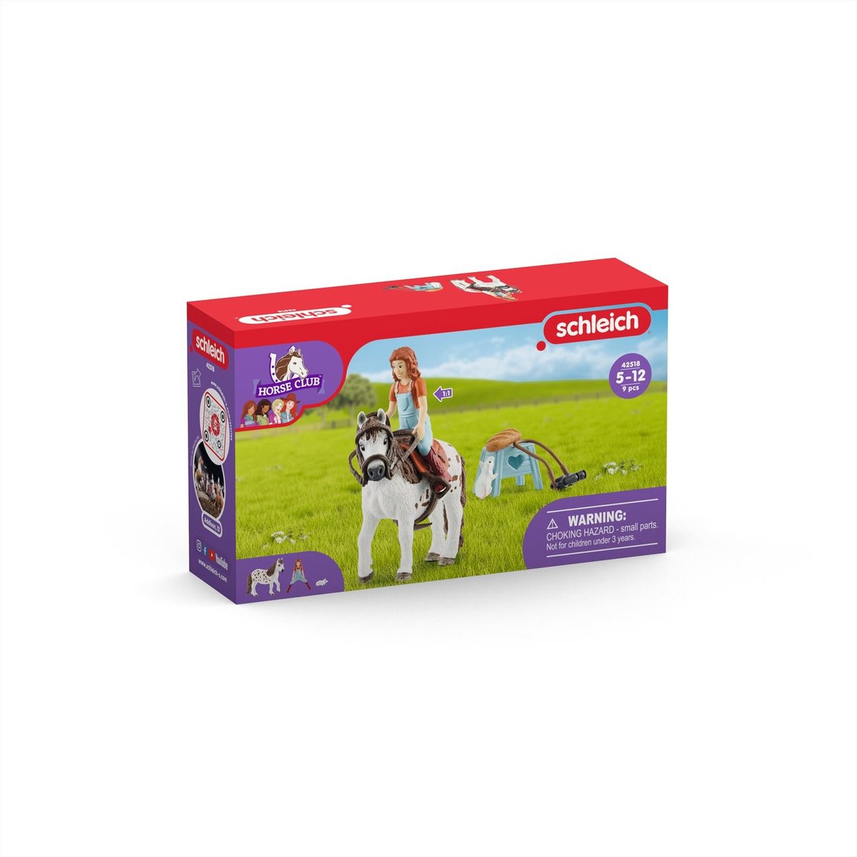 schleich HORSE CLUB - Mia & Spotty - Speelfigurenset - Kinderspeelgoed voor Jongens en Meisjes - 9 Onderdelen — afbeelding 11