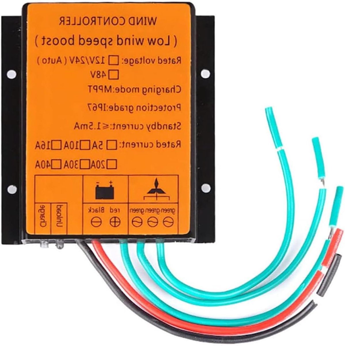 Windturbine Laadregelaar - MPPT Controller - Energie Opwekken - Automatische Voltage Matching - 5000 W - Geel