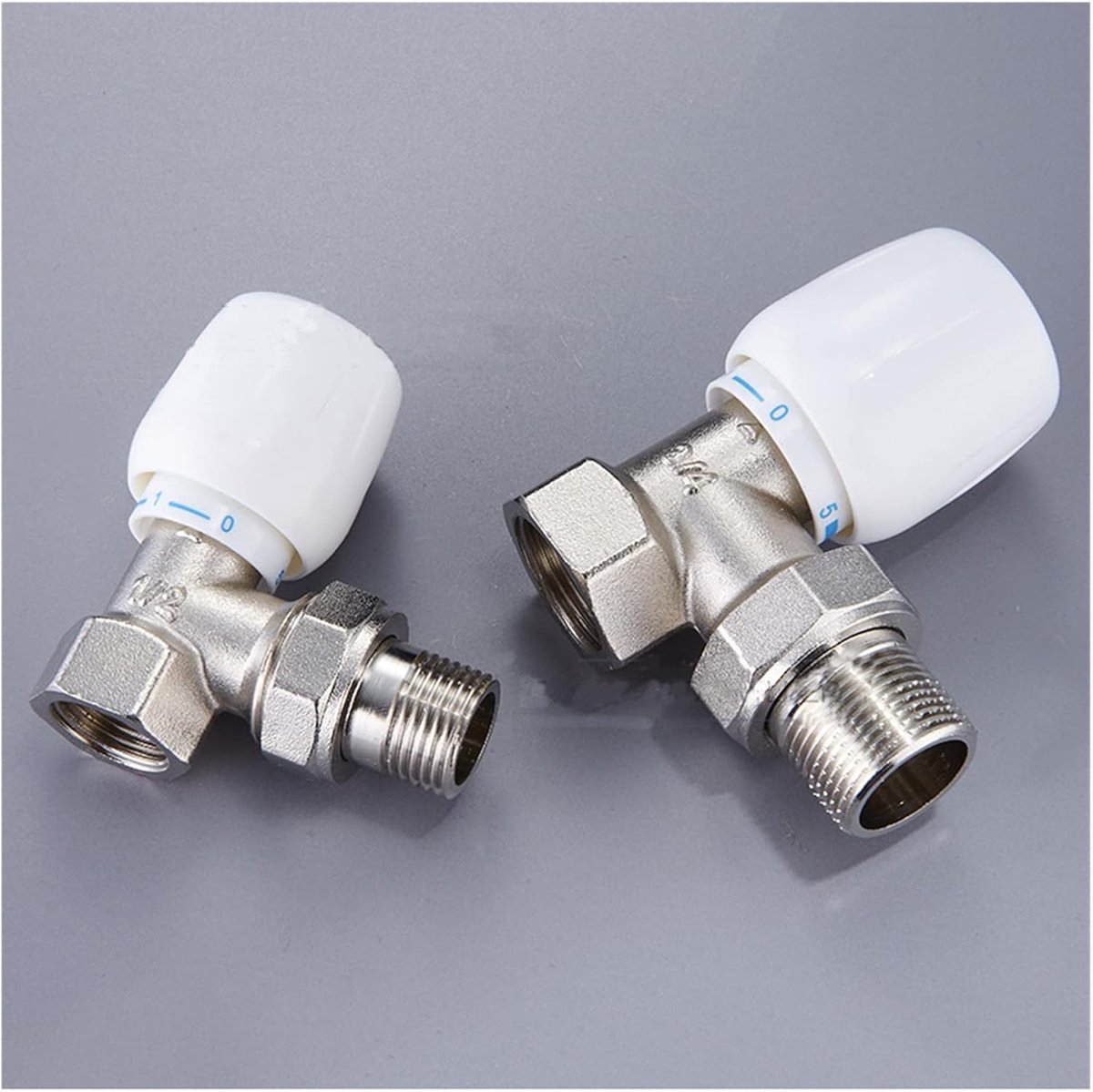 Thermostatische Radiatorkraan - Temperatuurregeling Klep - Verwarming Regelen - Messing Constructie - DN25 Recht Type - Metaal