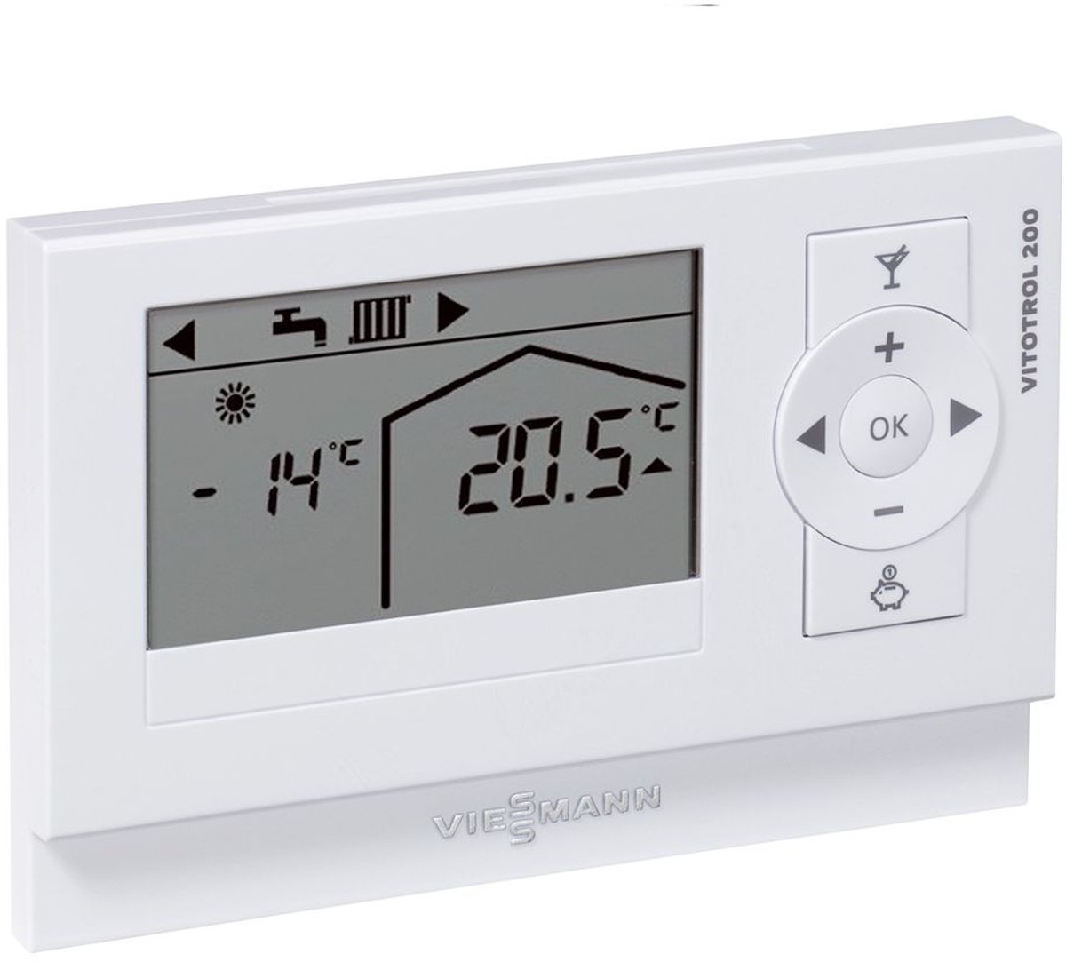 Viessmann Vitotrol 200-A, voor instelling voor één verwarmingscircuit, Z008341