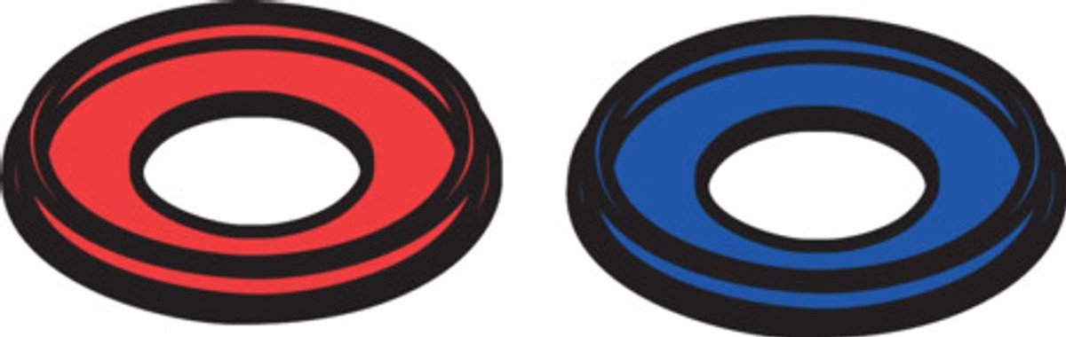 AXOR HG glijring Axor Uno 3-gats warm/koud, 96422000