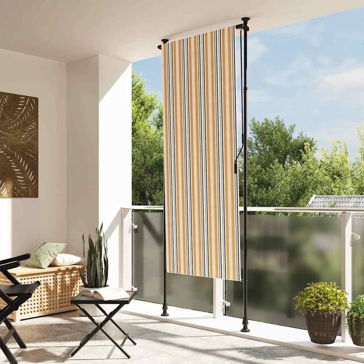 Rolgordijn voor buiten - Terrasscherm Buitenrolgordijn - Terras Beschutting - UV-bestendig
