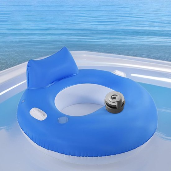 Elektrische Zwembad Float - Opblaasbare Lounger - Ontspannen in Water - Ingebouwde Elektrische Pomp - 101 cm - Circulair — afbeelding 2