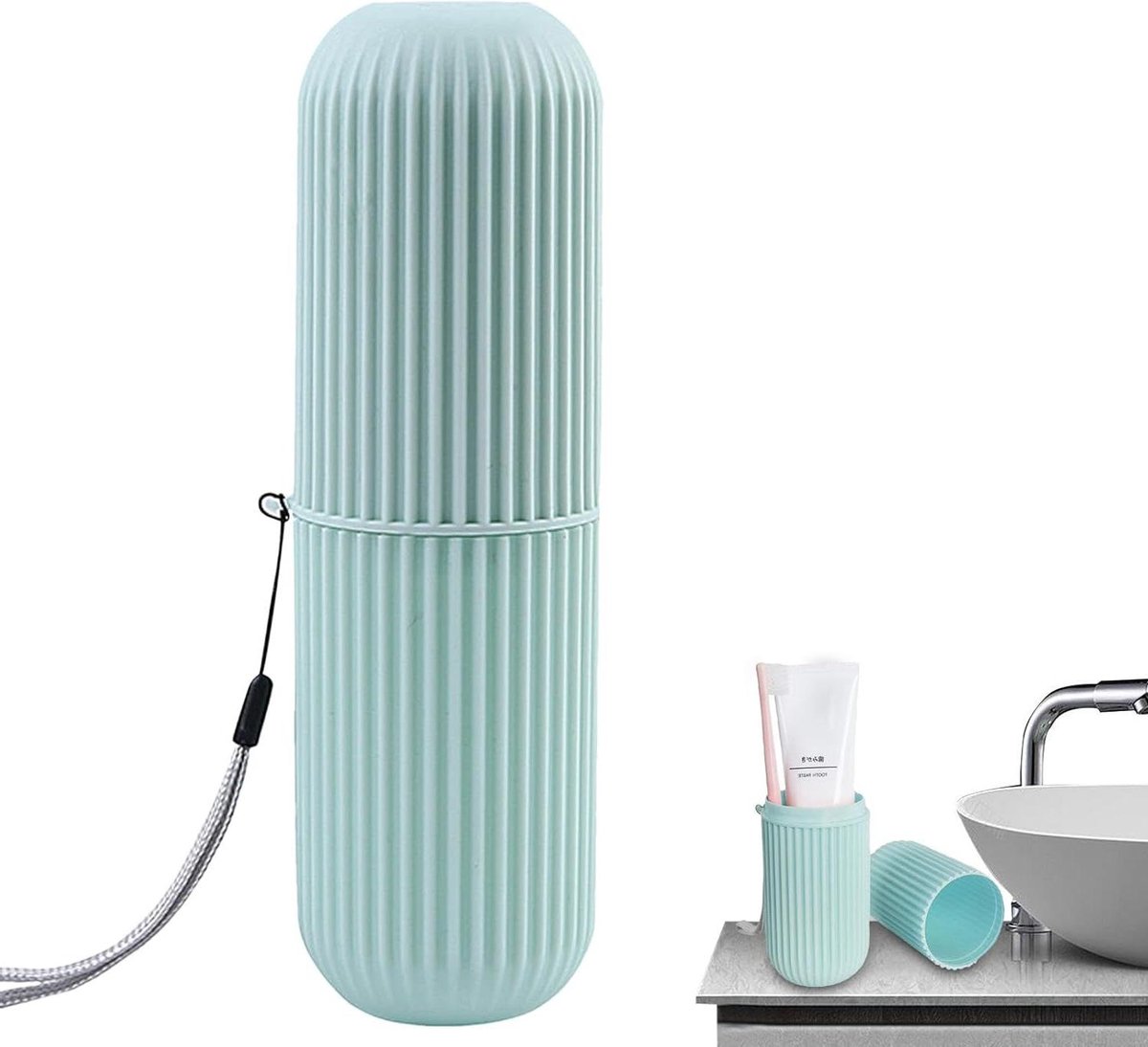 Tandenborstel Travel Case - Reistandenborstelhouder | Draagbare tandenborsteltas, Tandenborstelhouder, Stofdichte Tandenborstel en Tandpasta Reizen, Multifunctionele Tandborstels Tandpasta Set