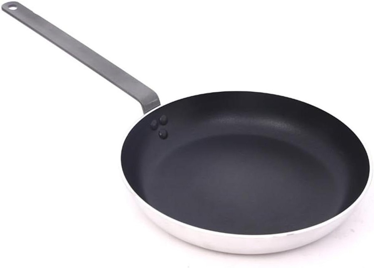 Koekenpan - Omelet pan - Bakken en braden - Gezond ongecoat - 40CM - Zwart