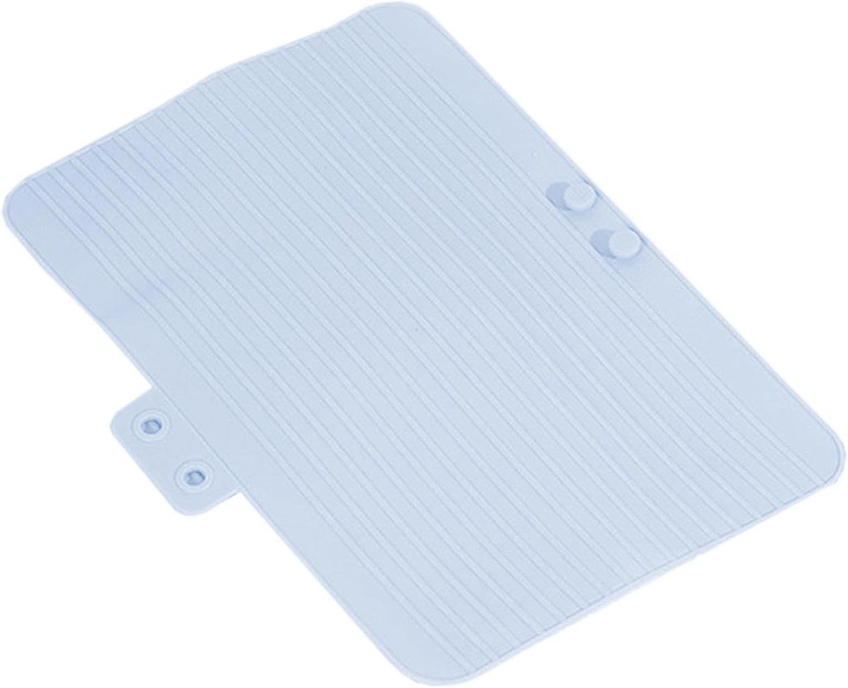 Hittebestendige Mat - Styling Tool Beschermer - Haarstyling Organisatie - Hittebestendig Siliconen - 287 cm Uitgevouwen - Blauw