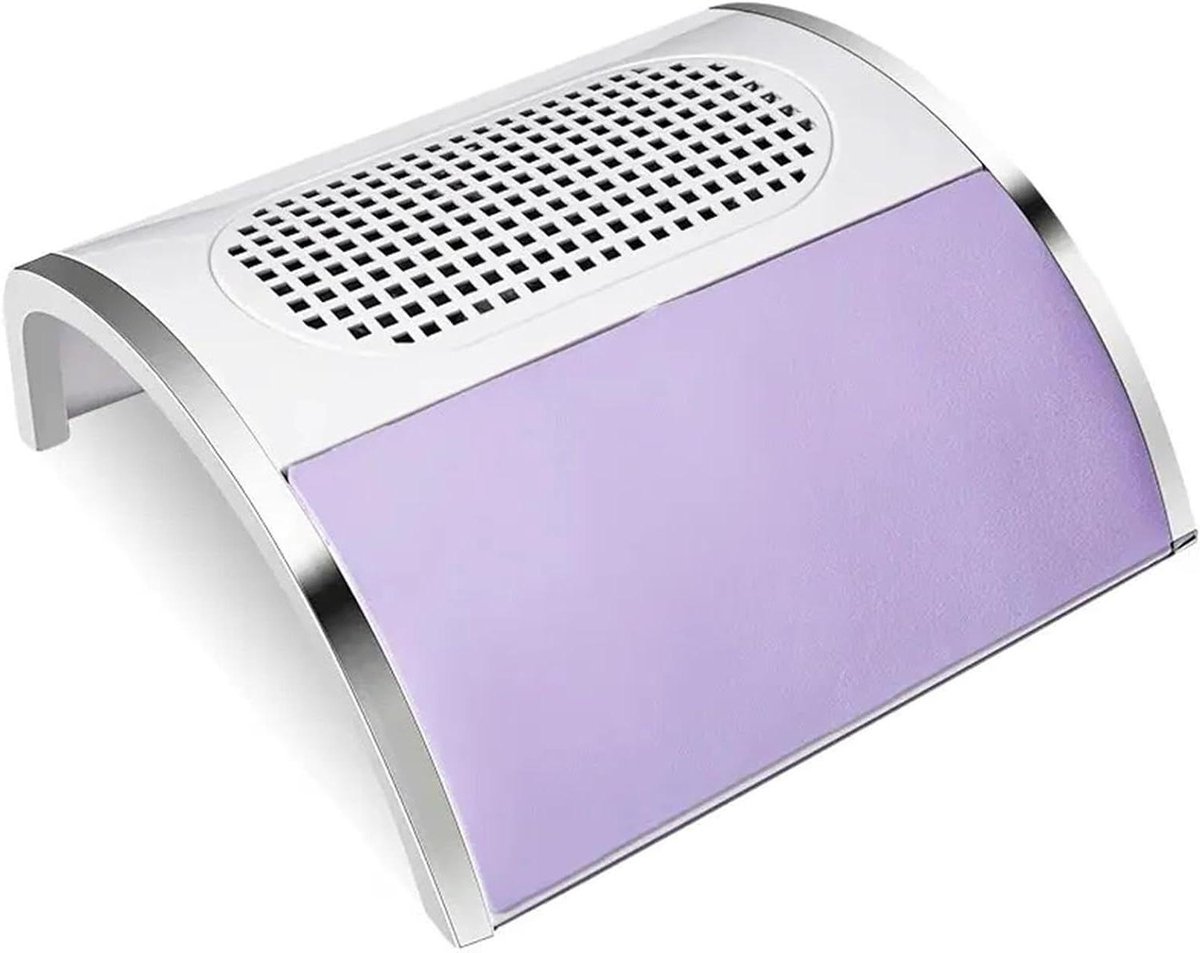 Nagelstofafzuiger, 80W Nagelstofzuiger Absorber for Nagels, Geluidsarme Nagelstofzuiger, Stofafzuiger for Manicure(Purple)