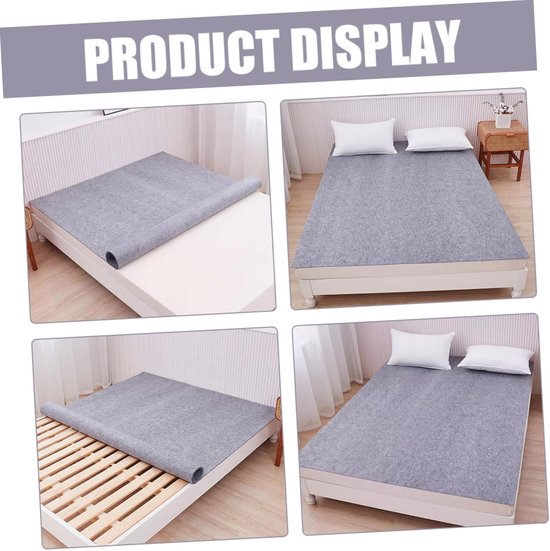 Kampeer Mat - Slaapmat Vilt - Comfortabel Slapen - Compact Opvouwbaar - 200x100cm - Grijs — afbeelding 2