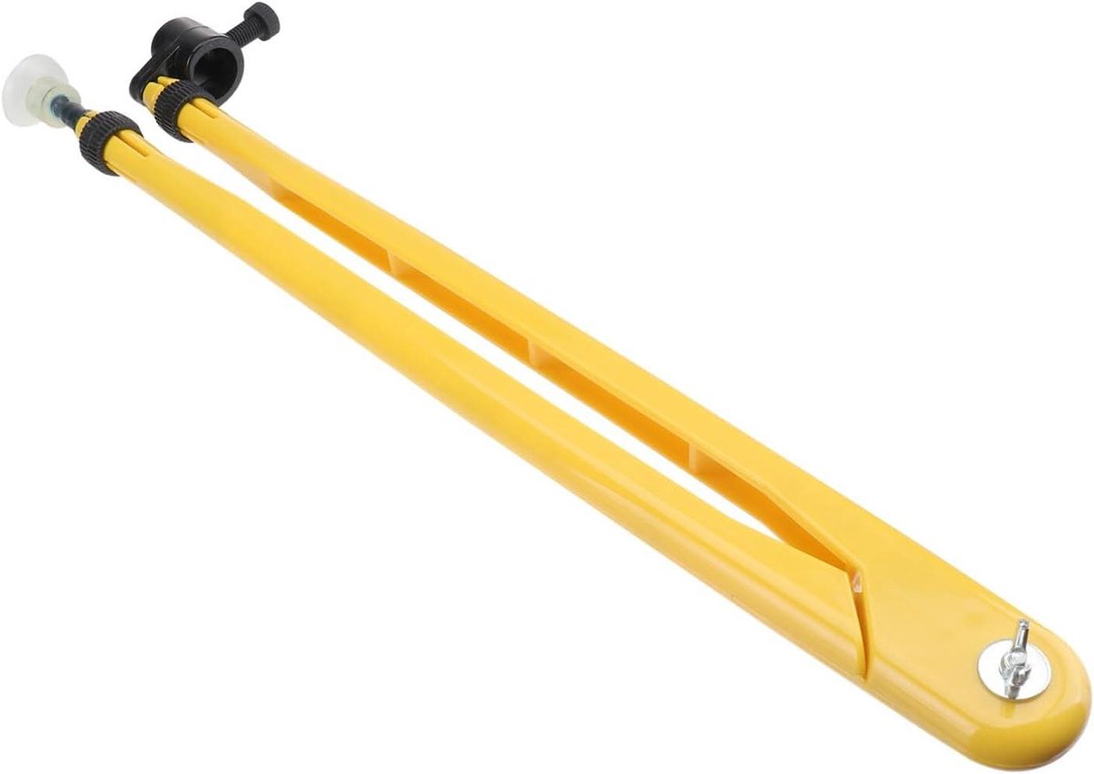 Tekenkompas - Tekenhulpmiddel Geometrie - Cirkels Tekenen - Zuignap Bevestiging - 46 cm - Oranje