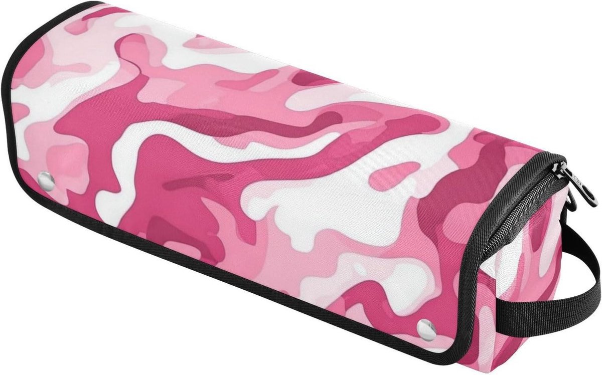 Haargereedschap Tas - Styling Organizer - Veilig Opbergen - Hittebestendige Mat - 36x10 cm - Perzik Wit