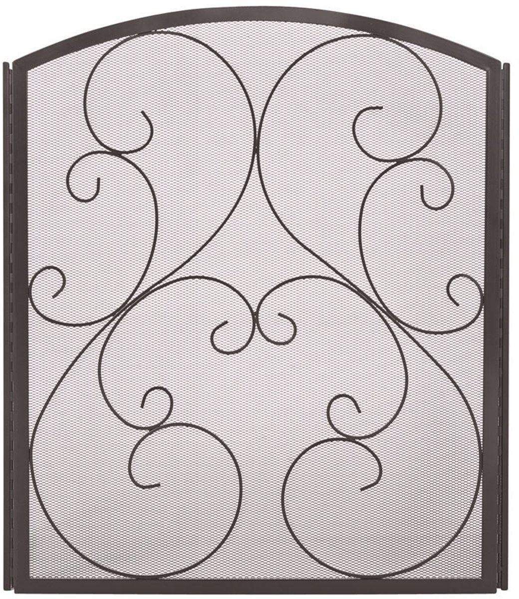 Practo Home - Haardscherm - Design Classic Zwart - 122x75,5cm