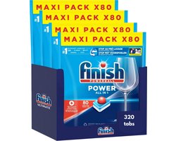 Finish Powerball Power All-In-1 vaatwassertabletten - 320 vaatwastabletten - Jaarverpakking