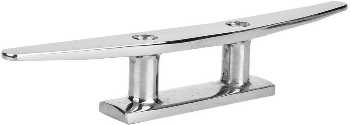 Roestvrijstalen Bootklem met Open Basis voor Spiegels - Duurzame Bootaccessoires met Voetplaat en Touwbase (20 x 6 cm)