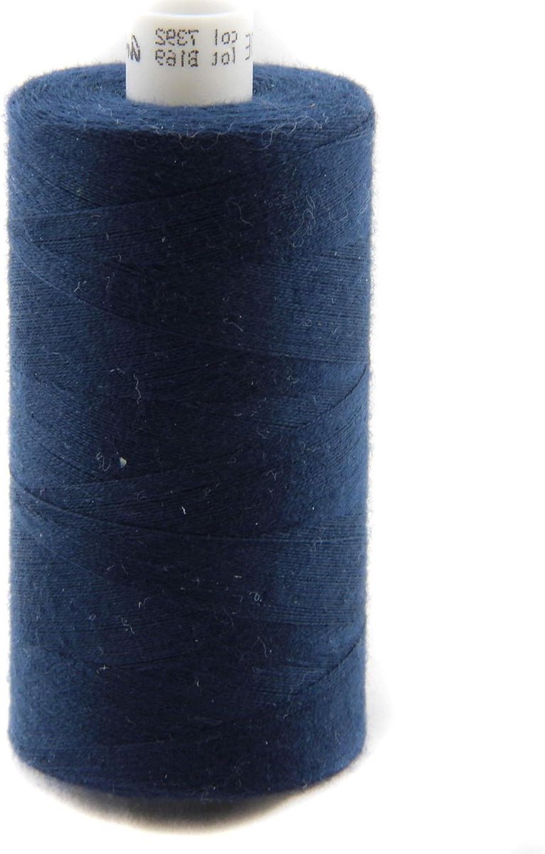Naaigaren Polyester - Naaimachine Garen - Kleding Maken - Dubbel Getwijnd - 1000 meter - Nachtblauw