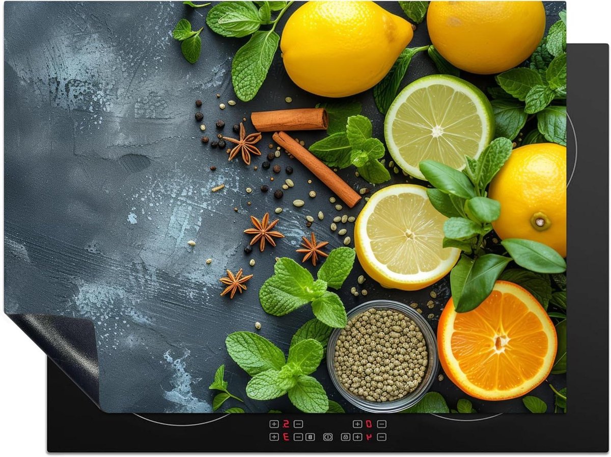 Inductie Beschermer - Kookplaat Cover - Extra Werkruimte - Unieke Fotoprint - 70x52cm - Fruit
