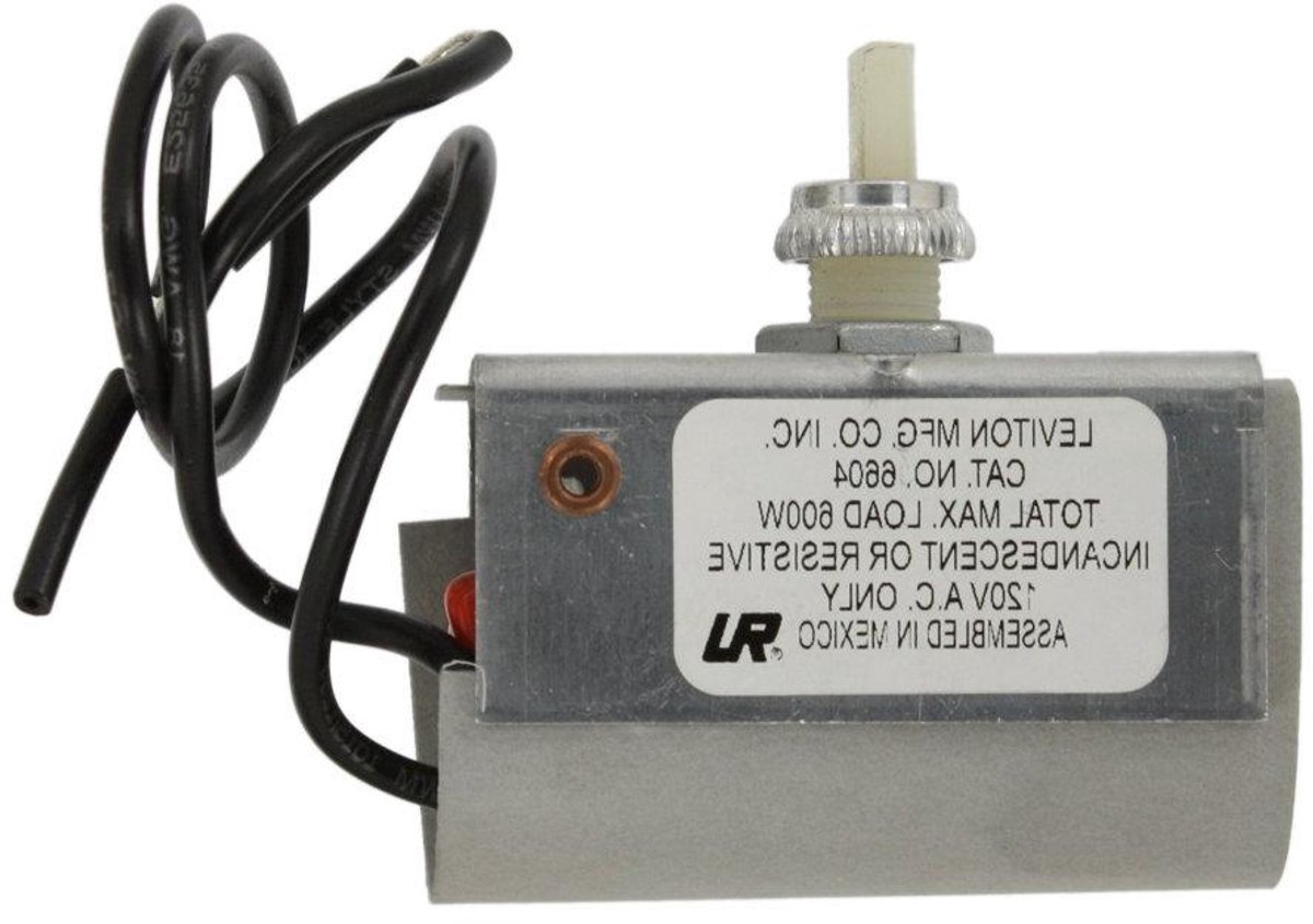 Lichtdimmer - Dimmerschakelaar - Sfeer Verlichting - 600 Watt Vermogen - 3/4 Inch - Wit
