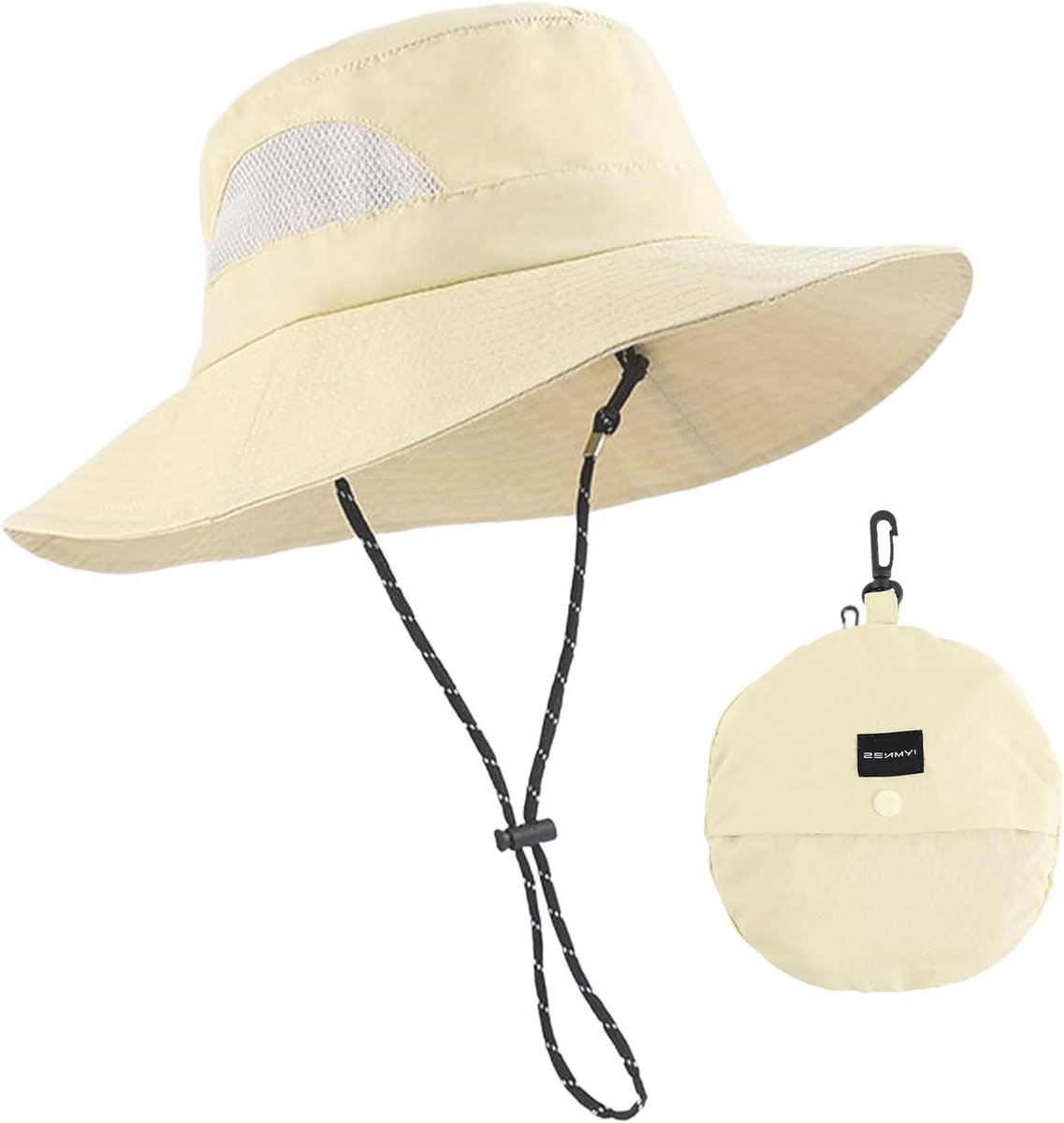 Vouwbare Zomer Bucket Hat met UPF 50+ Bescherming, Waterdicht en Sneldrogend voor Strand, Kamperen en Vissen (Roze)