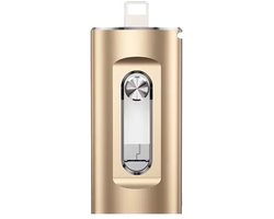 Lordani 3-in-1 256 GB Snelle USB Flash Drive | USB-C, USB-A, Lightning | Perfecte Opslag voor Foto's, Video's, en Bestanden | Geschikt voor iPhone, Externe Gegevens opslag, Plug-and-Play, Draagbare USB Stick