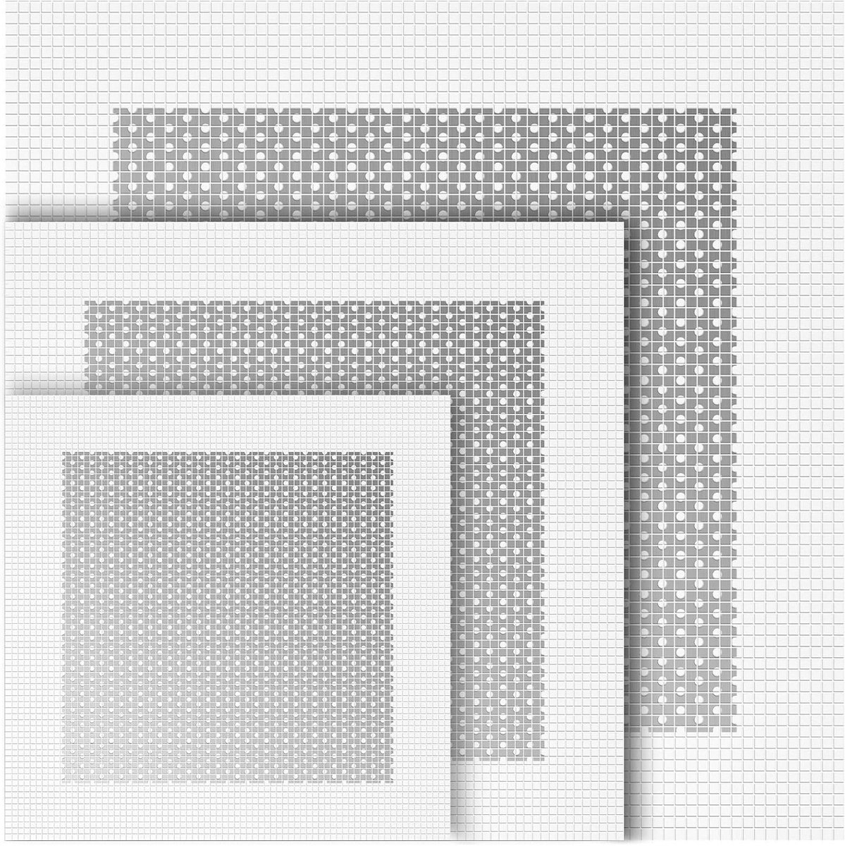 Aluminium Wandreparatie Patch Set van 6 Stuks, Zelfklevende Gaas voor Zware Wandreparatie, Ideaal voor Gipsplaten en Beschadigde Muren