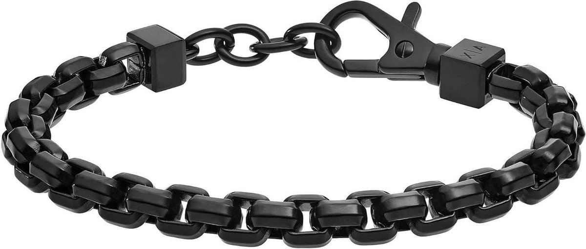 Kettingarmband Staal - Heren Accessoire - Dagelijks Gebruik - Roestvrij Metaal - Niet gespecificeerd - Zilverkleurig