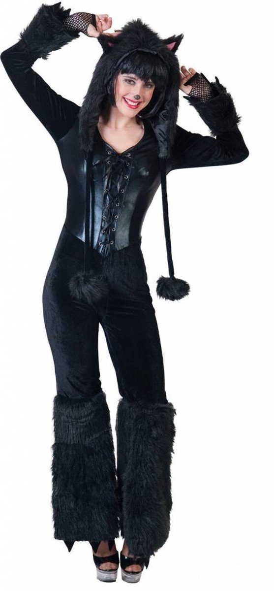 Zwarte panter outfit dames - Maat 44/46