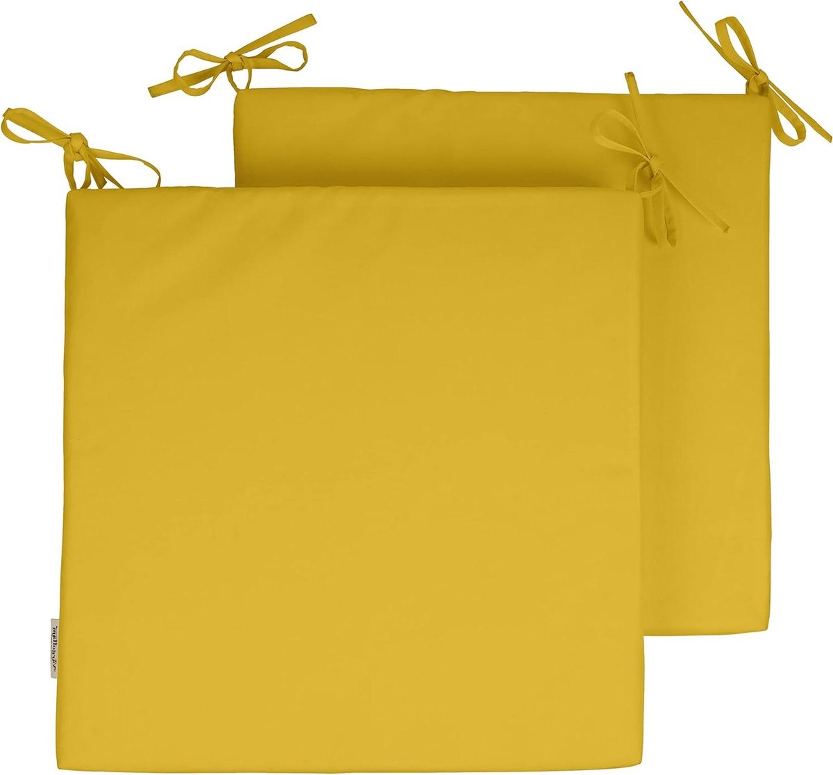 Stoelkussens Set - Buiten Zitkussens - Terras Meubels - Water & Vochtbestendig - 20x20 Inch - Geel