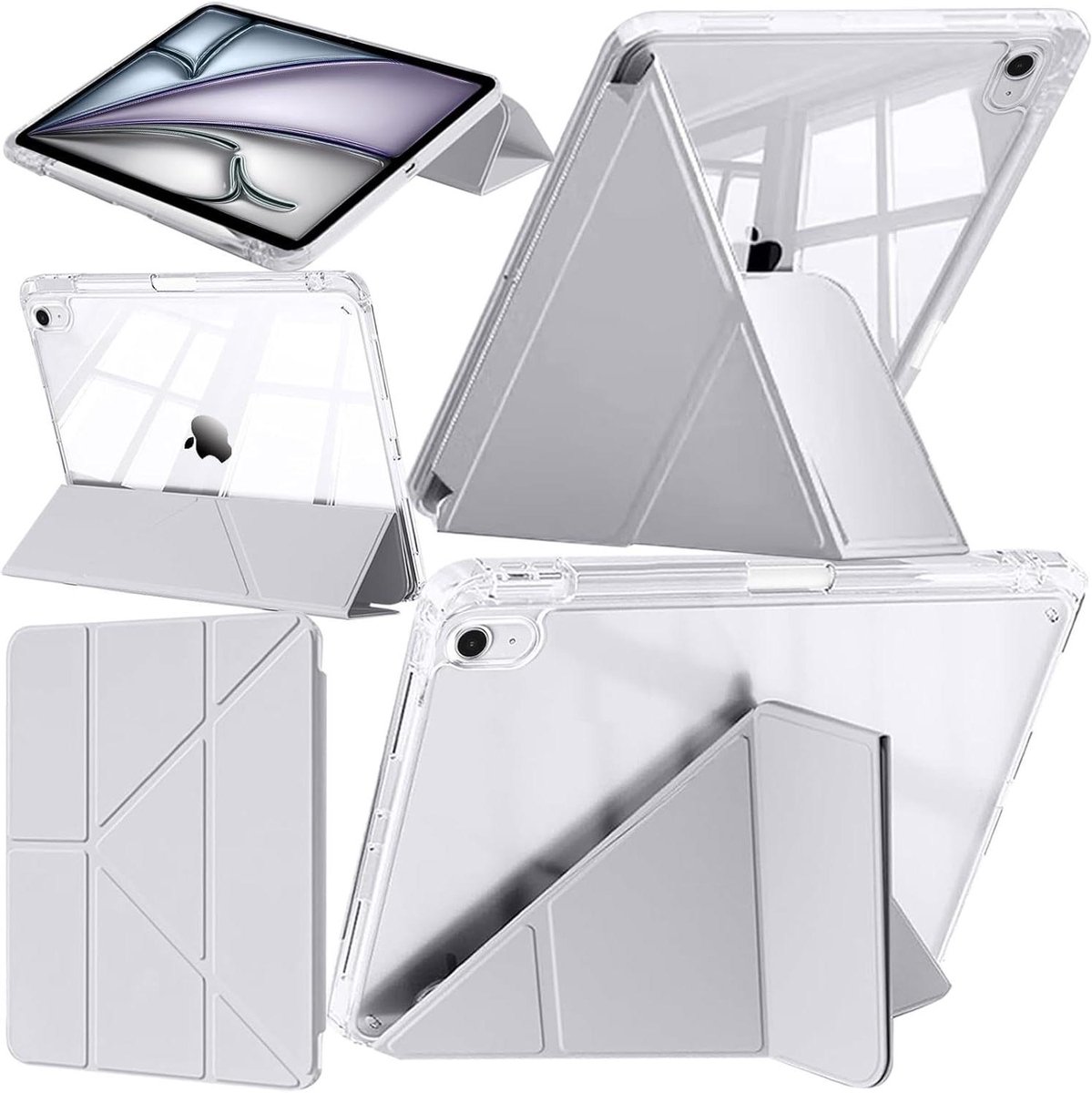 Tablethoes - Beschermhoes - Dagelijks Gebruik - Ingebouwde Potloodhouder - 11 Inch - Transparant