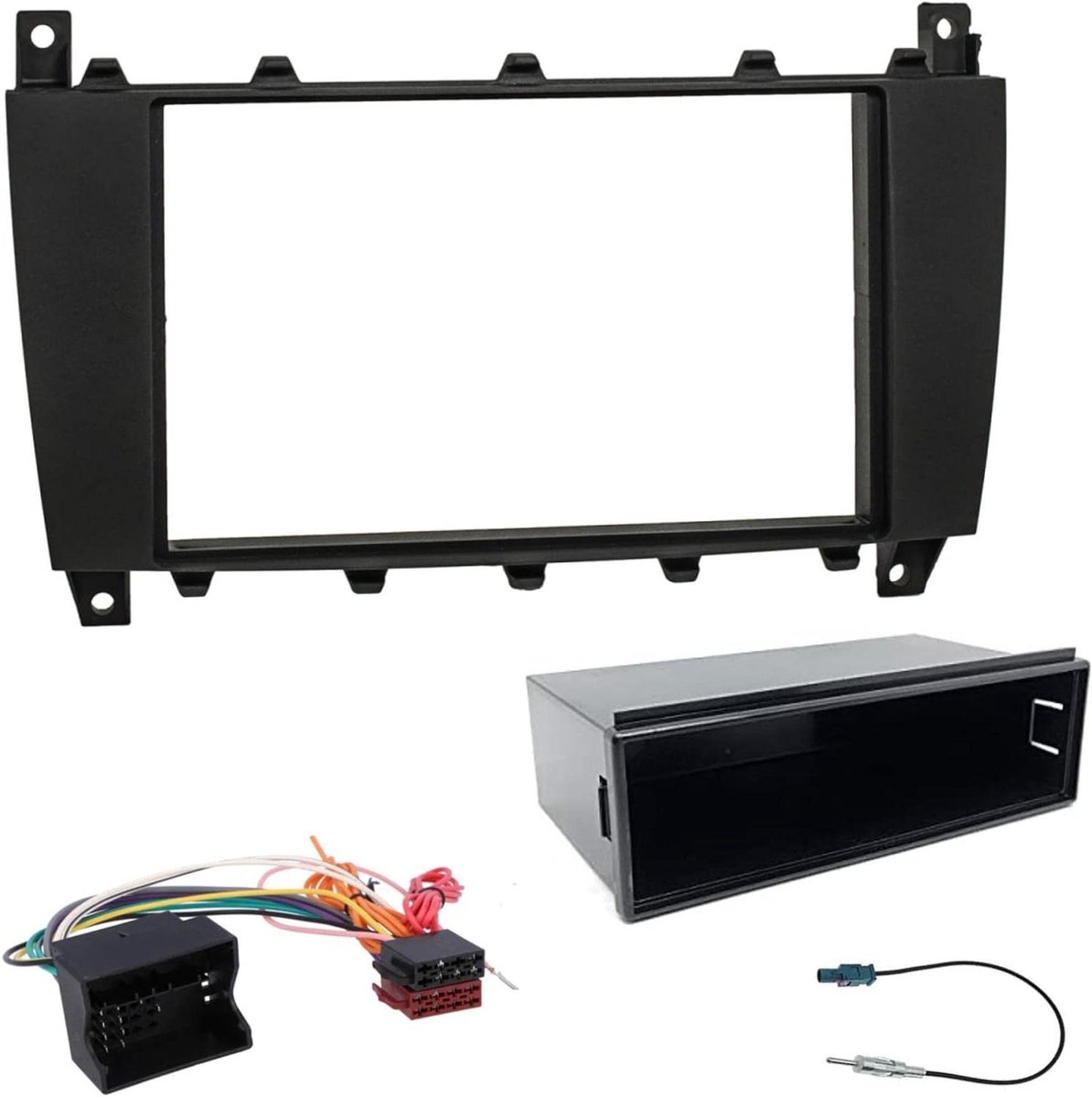 Radio Paneel Kit - Inbouwframe Auto - Radio Monteren - Specifiek Model - 1 DIN / 2 DIN - Zwart