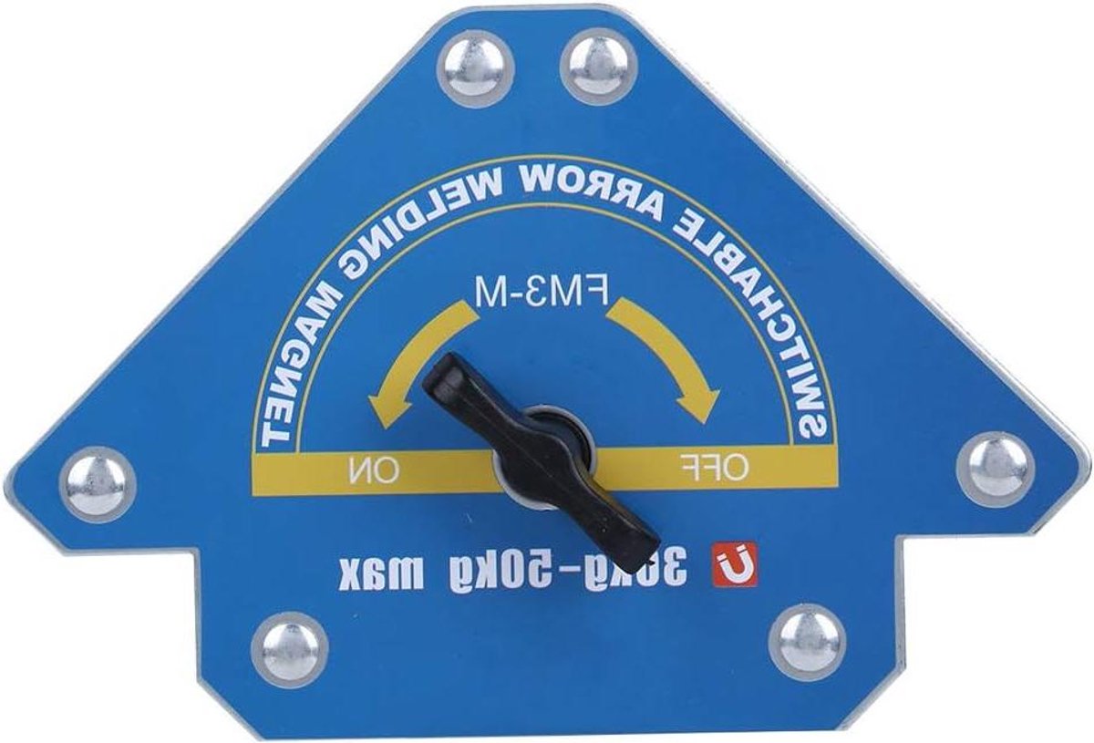 Lashouder Pijlvorm - Magneet Houder - Metaal Bewerken - Schakelbaar Veld - 30-50 kg - Blauw