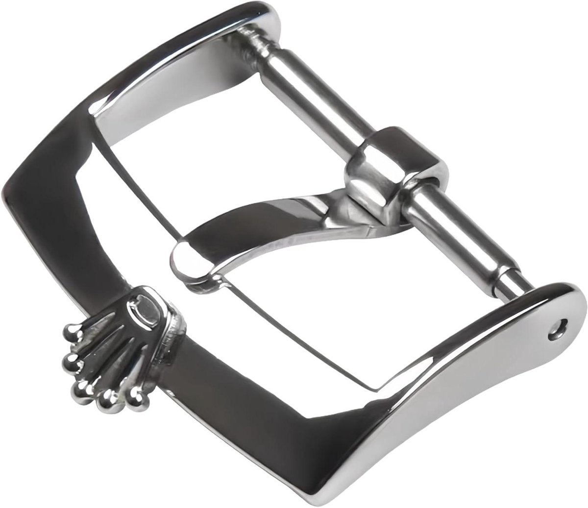 Horlogesluiting RVS Leer - Band Gesp - Horloge Upgrade - Roestvrij Staal - Universeel - Zilver