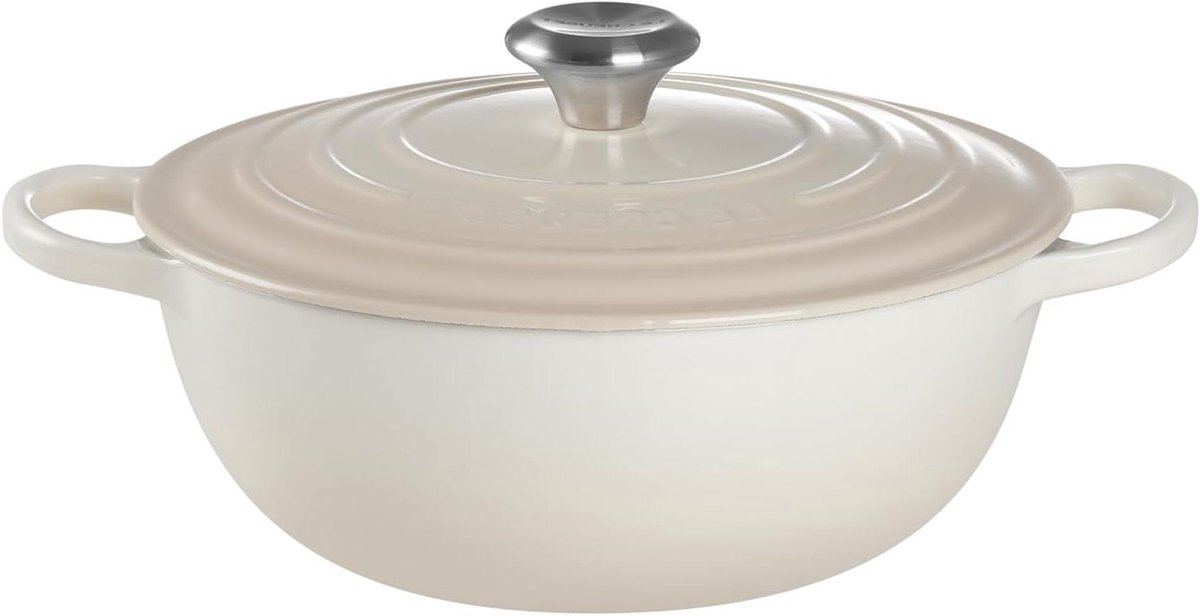 Gietijzeren Pan - Braadpan Stoofpan - Langzaam Garen - Met Deksel - 41 Liter - Meringa