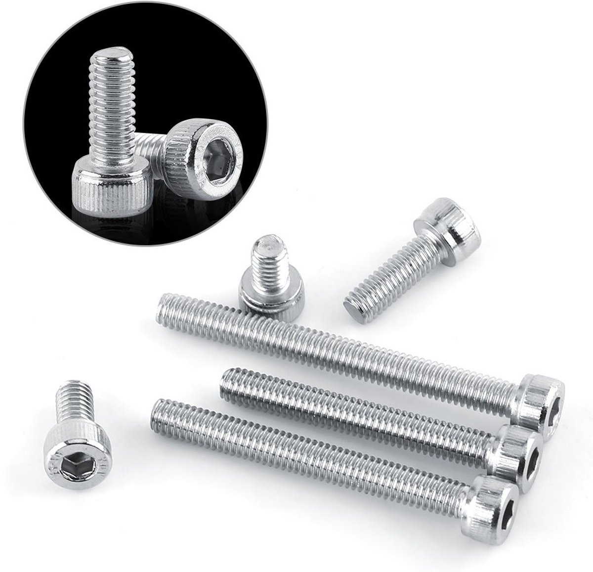RVS M4 Hex Schroeven Set voor Bevestiging - 50 Stuks M4 x 10 mm, Roestvrij Staal, Schroef Bout Assortiment