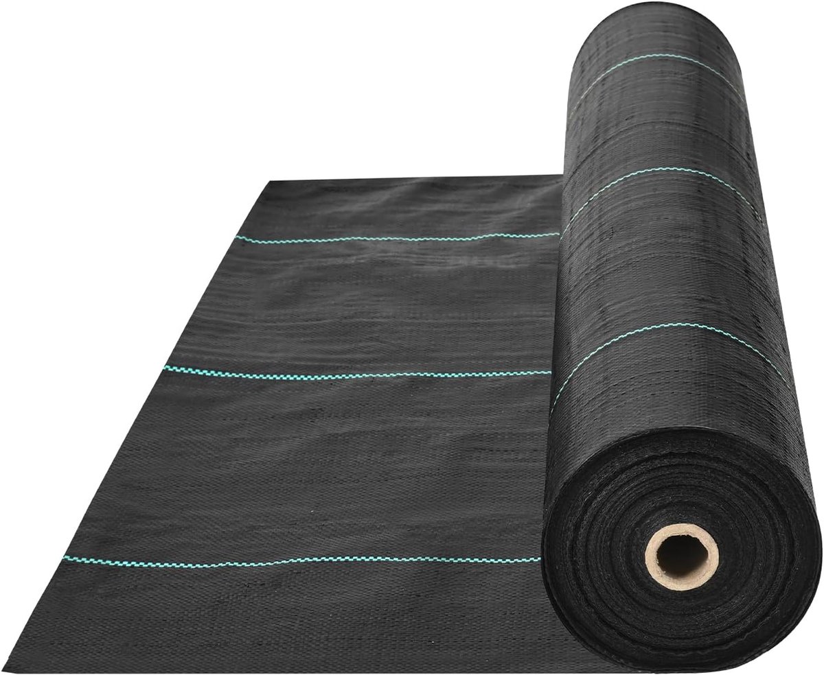 Worteldoek - Anti-Onkruid Gronddoek - Geweven Geotextiel voor Tuin en Oprit - UV-bestendig & Waterdoorlatend - Sterk PP Materiaal - 0,5*50m