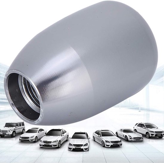 Versnellingspookknop - Handgeschakelde Pook - Auto Interieur Upgrade - Inclusief 3 Adapters - 8 10 12 mm - Titanium — afbeelding 2