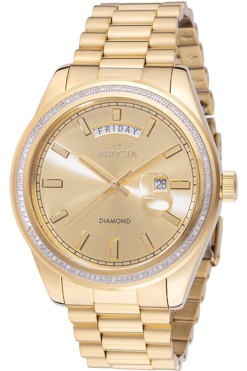 Invicta Elite Diamond 48760 Heren Quartz Horloge - 44 mm