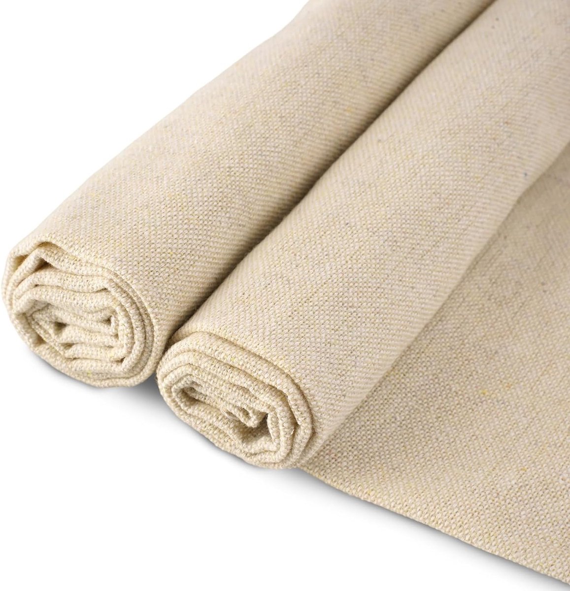 Set van 2 Stuks Tufting Stof 50x50cm voor Handwerk, Wasbare en Duurzame Monnikenstof voor DIY Borduren en Viltbewerking