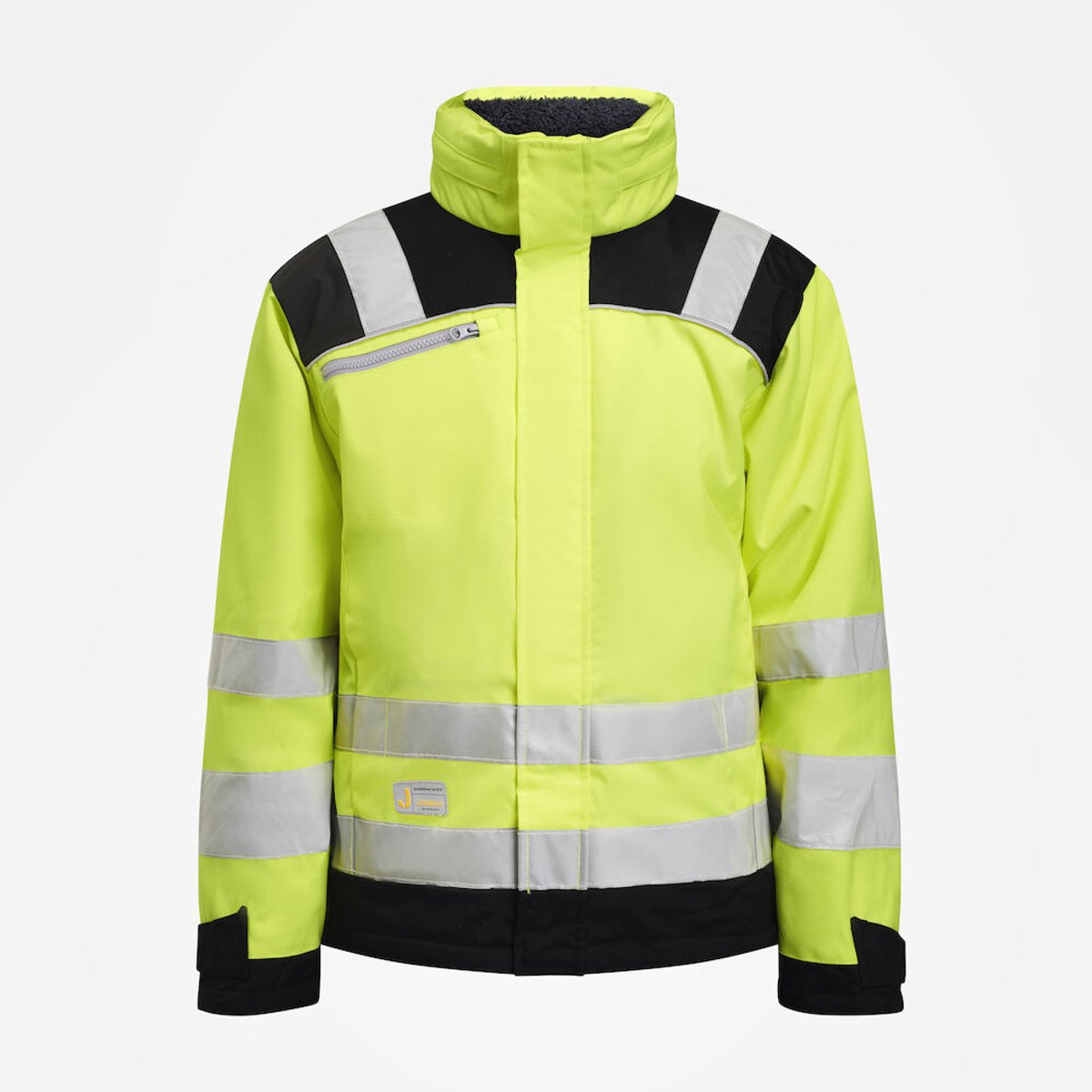 Jobman 1347 Hi-Vis Winter Jacket Star 65134707 - Geel/Zwart - XL