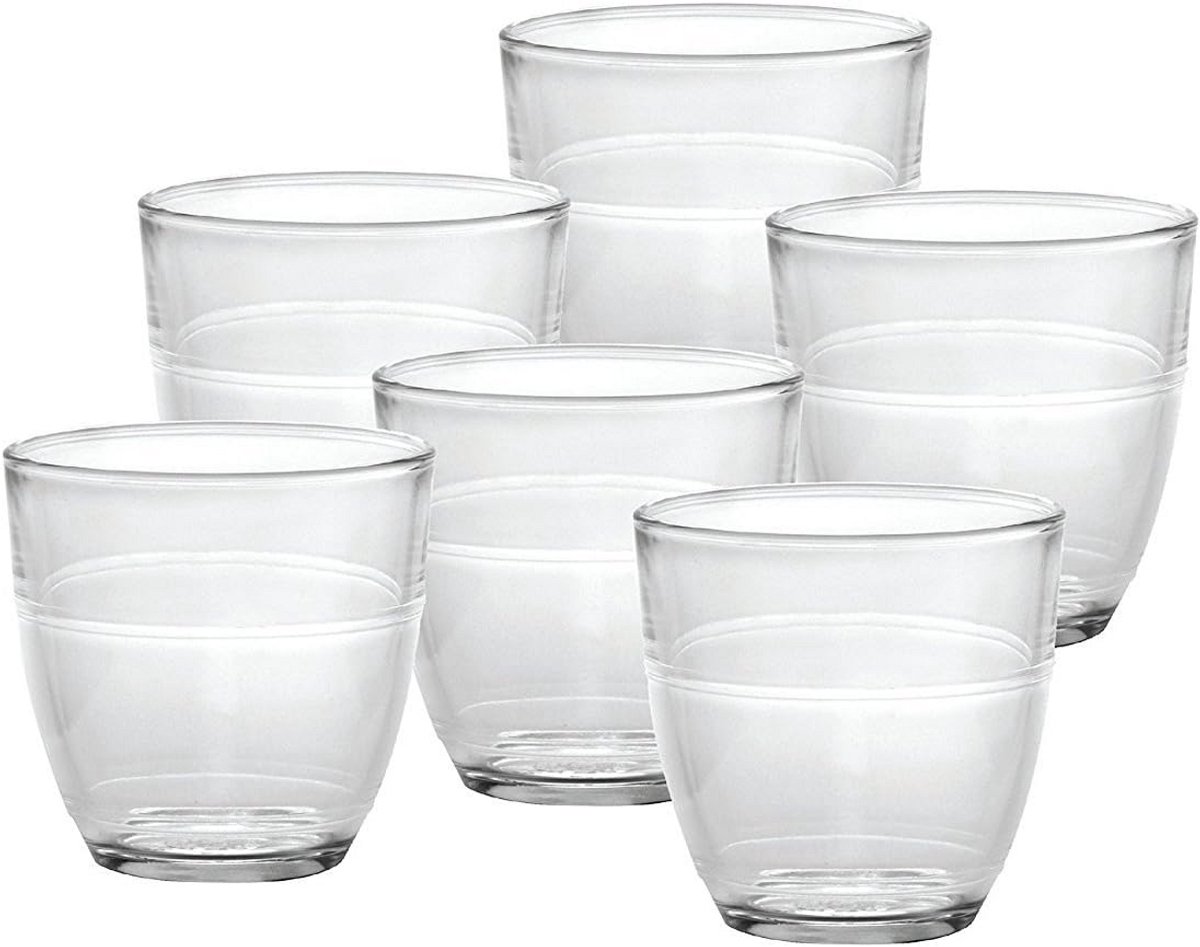 Set van 6 Geharde Glazen Drinkbekers - Hittebestendig en Duurzaam