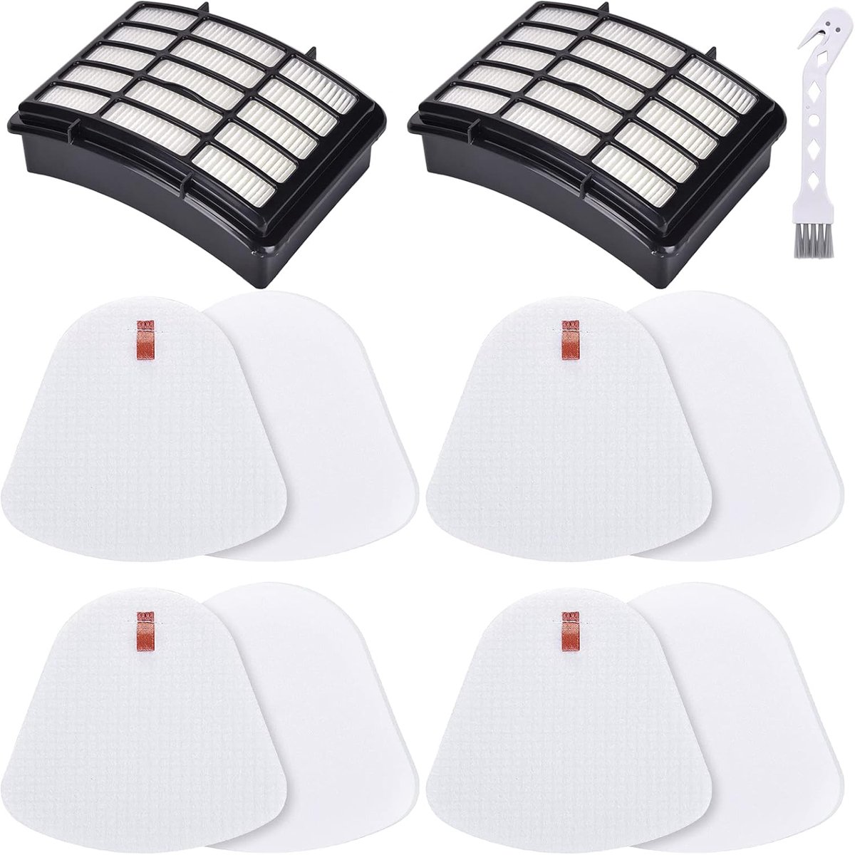 7 stuks - Vervangend filter set - geschikt voor Shark Navigator NV350 - NV351 - NV352 - NV355 - NV357 - NV358 - NV360 - NV370 - UV440 - UV540 - XFF350 stofzuigerfilters