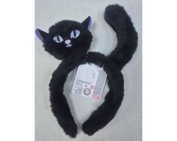 Haarband Black Cat Volwassenen Unisex Zwart / Paars Halloween en Horror Maat One size