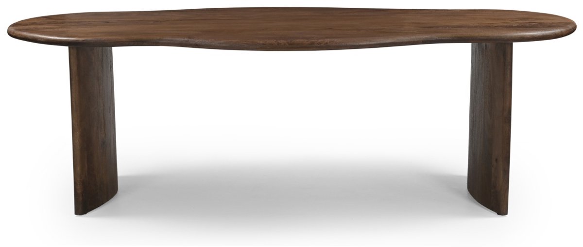 DÉJA Living Eettafel Tornio - Organisch Donkerbruin Hout - 240x110x76cm