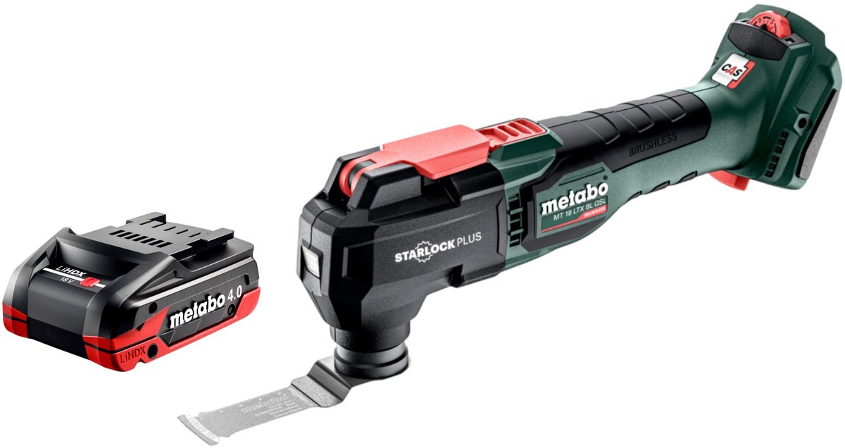 Metabo MT 18 LTX BL QSL accu multitool 18 V Brushless Starlock Plus + 1x LiHDX accu 4,0 Ah - zonder oplader