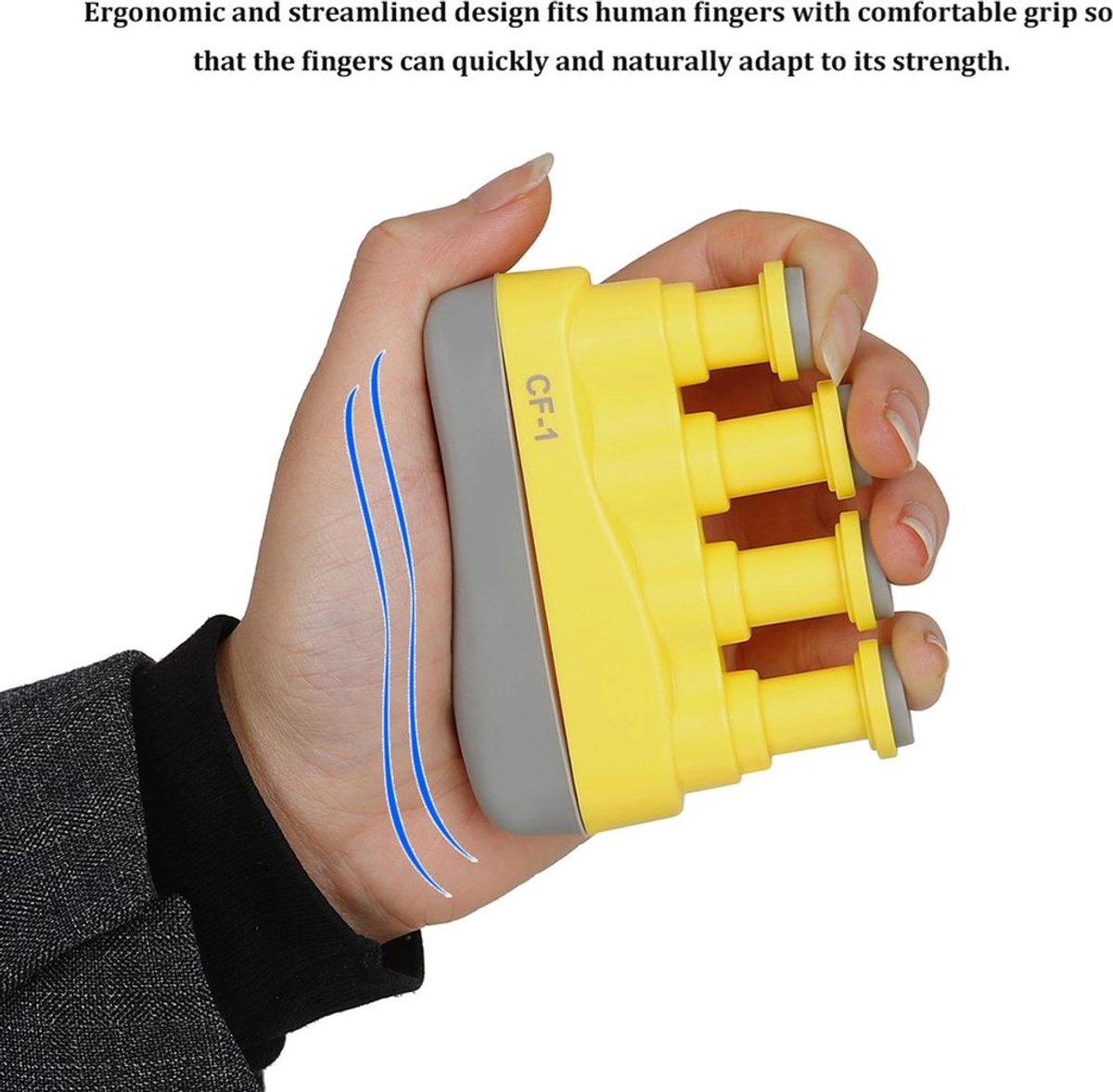 Gripkrachttrainer, gitaaraccessoire. Ergonomisch, gestroomlijnd ontwerp voor vingertraining bij piano en gitaar voor beginners. Gitaargripkrachtversterker, geschikt voor muzikanten.