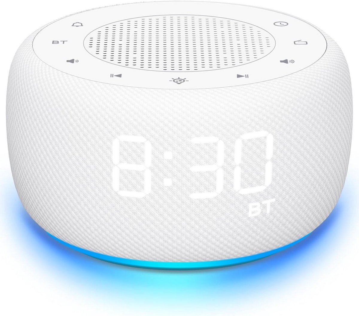 Bluetooth Speaker Wekker met FM Radio en Dimbare Klok voor Slaapkamer
