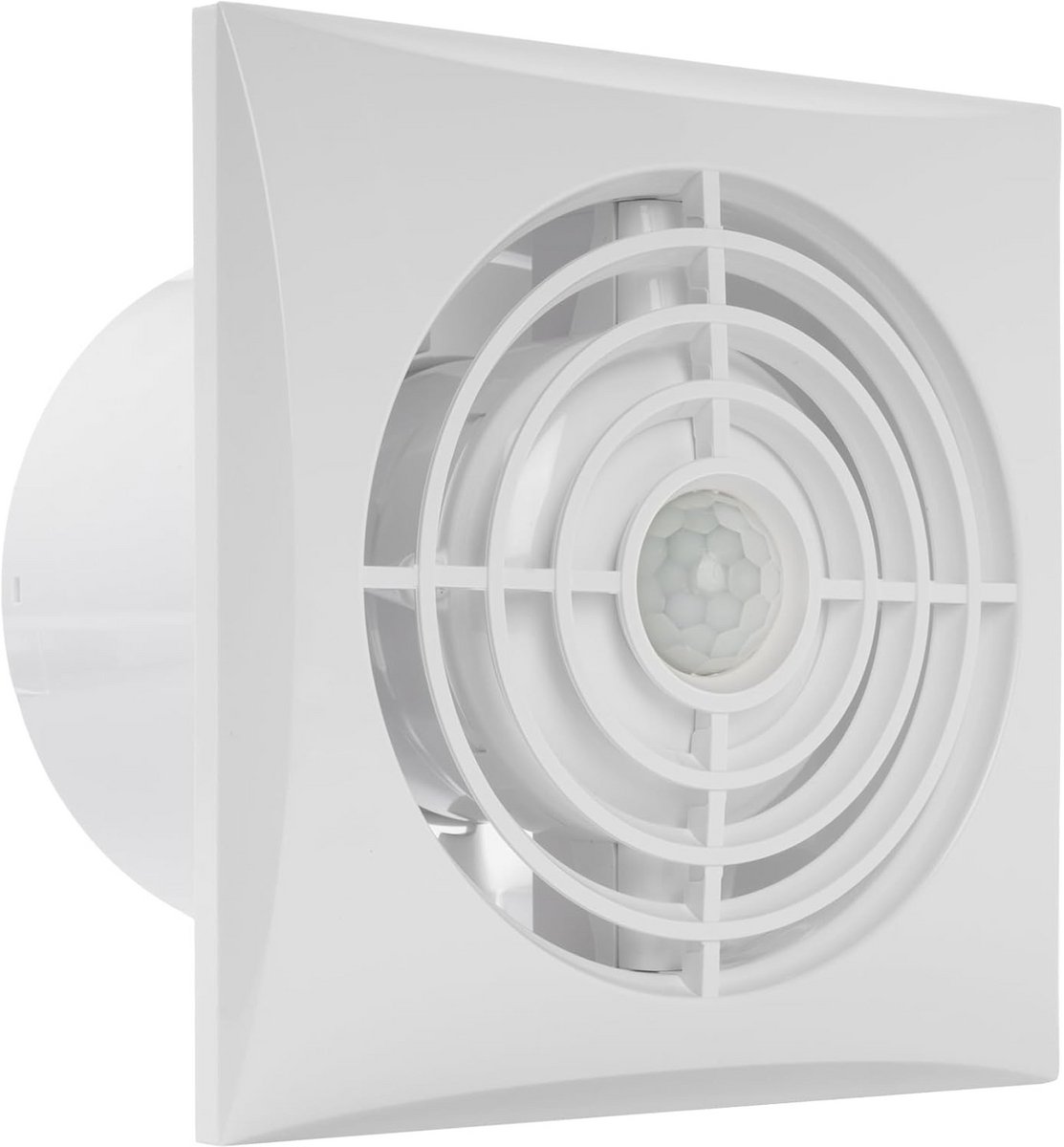 Stil Elektrische Ventilator 100mm met Timer en Vochtsensor voor Badkamer, Keuken of Toilet