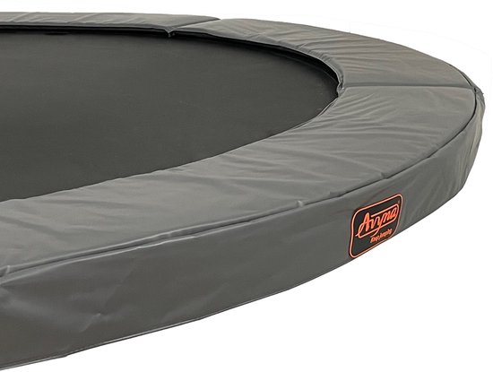 Universele Trampoline Rand Ø430 cm – Rond – Grijs – Heavy Duty – Geschikt voor alle merken trampolines