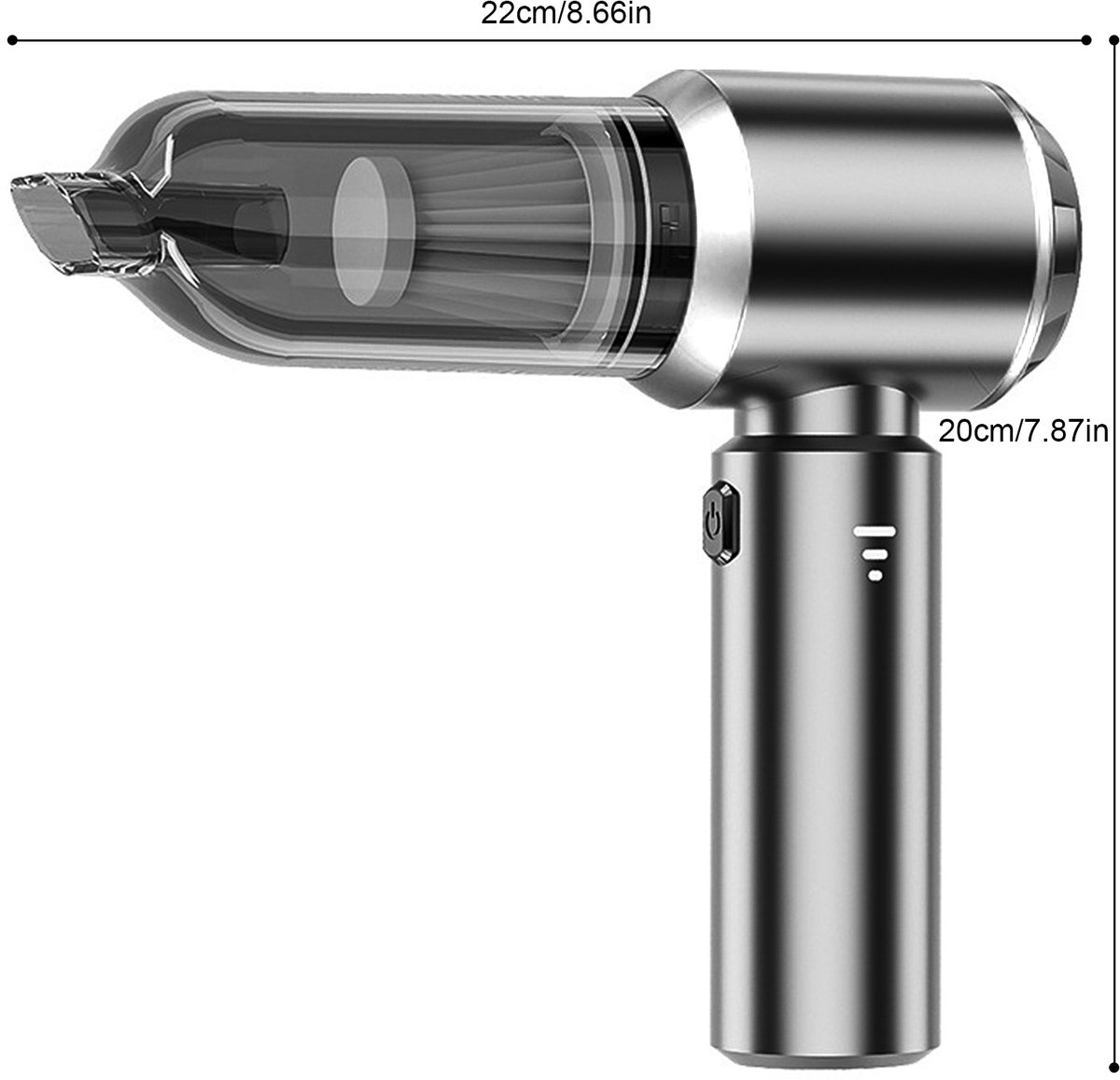 ALL4DOGS MODFU Draadloze Handstofzuiger 15KPa Zuigkracht - afbeelding 2