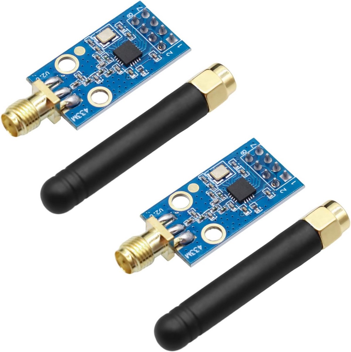 Draadloze RF Transceiver Module 433MHz met SMA Antenne Connectie voor Flipper Zero en Arduino