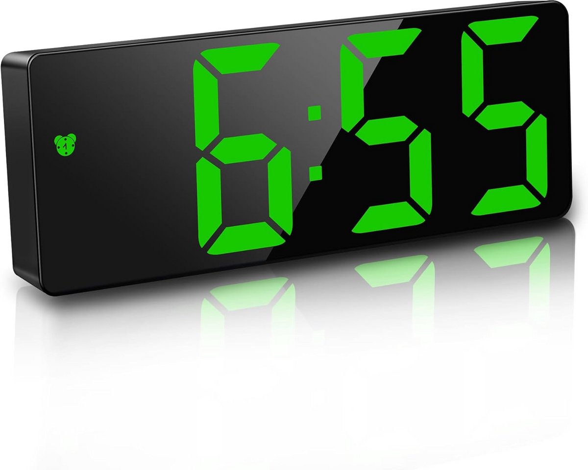 Digitale Wekker met Groot LED Display, Datum, Temperatuur en Snooze Functie