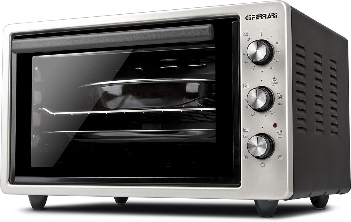 Elektrische Oven met Ventilator 37 Liter en 300°C - Ideaal voor Pizza en Brood